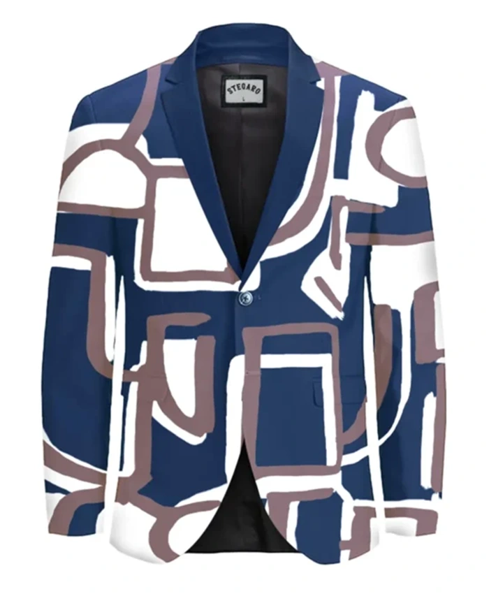 Stegaro Abstract Art Blazer