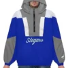 Stegaro Blue And Grey Half Zip Up Jacket