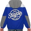 Stegaro Blue And Grey Zip Up Jacket