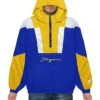 Stegaro Blue And Yellow Half Zip Up Jacket