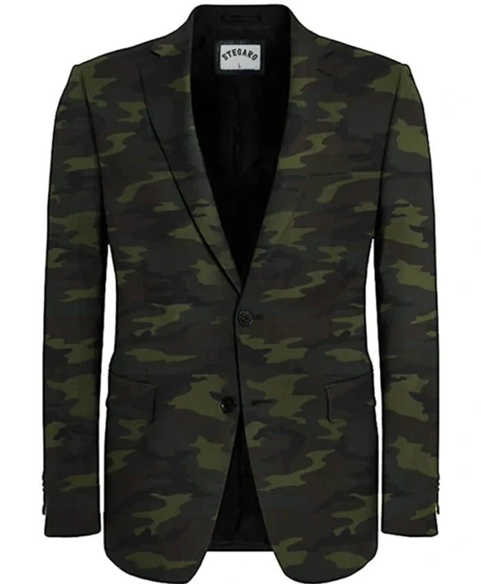 Stegaro Camo Fashion Blazer