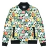 Stegaro Cute Dog Seamless Bomber Jacket