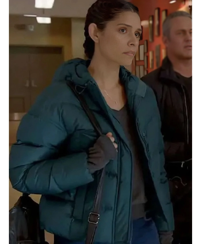 Stella Kidd Chicago Fire 2025 Miranda Rae Mayo Puffer Jacket