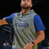 Stephen Curry Golden State Warriors 2025 Sleeveless Gray Hoodie