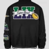 Stoney Clover Lane X 47 Super Bowl LIX Black Bomber Jacket