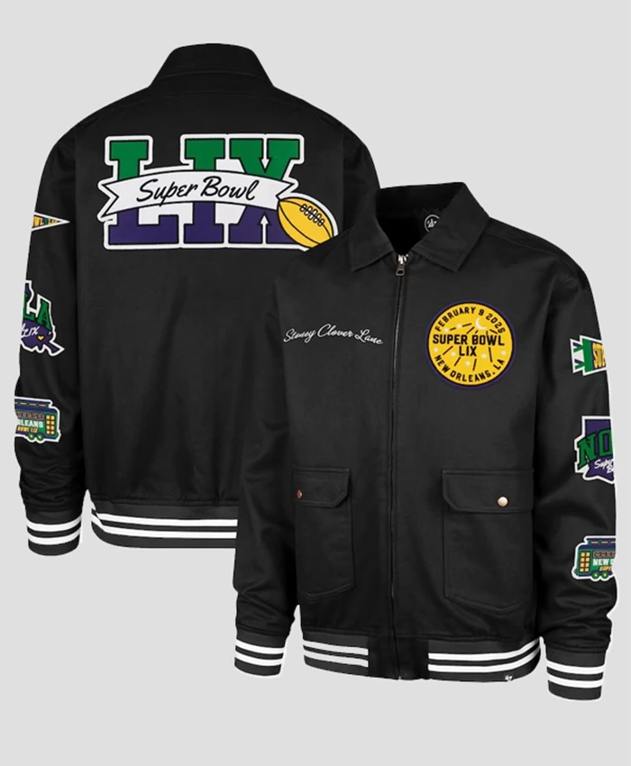 Stoney Clover Lane X 47 Super Bowl LIX Bomber Jacket