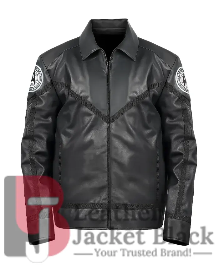 Strange Star Trek New Worlds Leather Black Jacket
