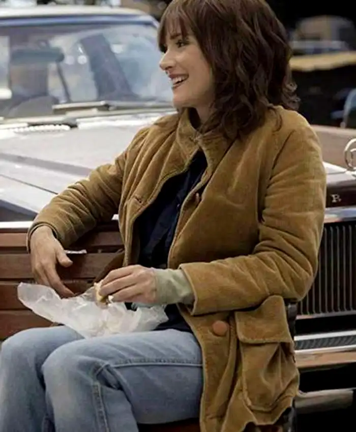 Stranger Things Joyce Byers Brown Cotton Coat