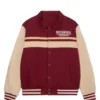 Stranger Things Logo Retro Maroon And Beige Varisty Jacket