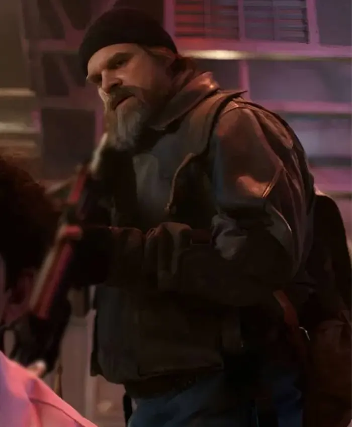 Stranger Things S05 David Harbour Leather Jacket