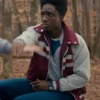 Stranger Things S5 Caleb McLaughlin Striped Jacket