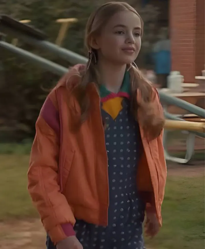 Stranger Things S5 Holly Wheeler Orange Bomber Jacket