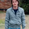 Stranger Things TV Series S05 Steve Harrington Wrangler Grey Satin Jacket