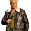 Street Fighter Cody Rhodes Shearling Leather Jacket
