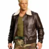 Street Fighter Cody Rhodes Shearling Leather Jacket Sale