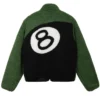 Stussy 8 Ball Green Sherpa Jacket