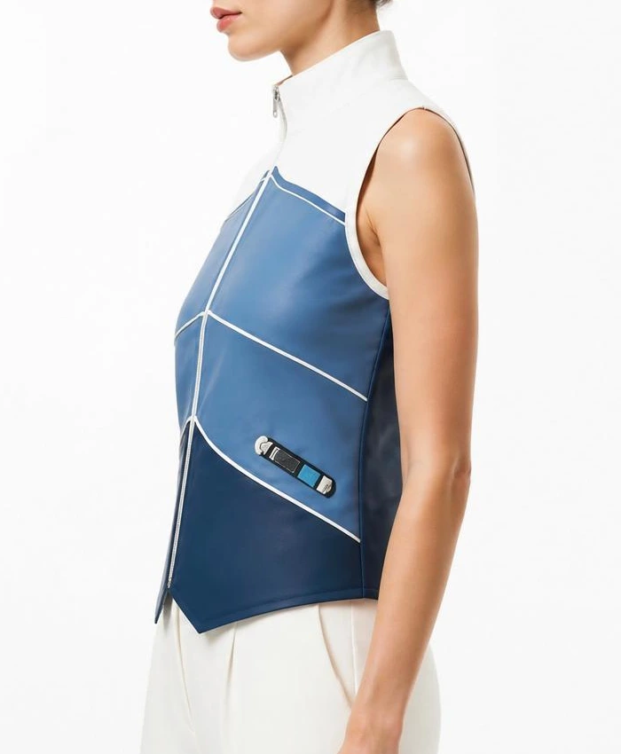 Sue Storm Blue and White Doomsday Vest Womens