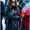 Sundance Film Festival 2026 Jenna Ortega Black Leather Coat