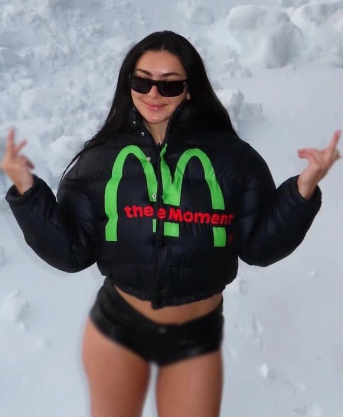 Charli XCX The Moment Premiere Black Puffer Jacket - Image 2