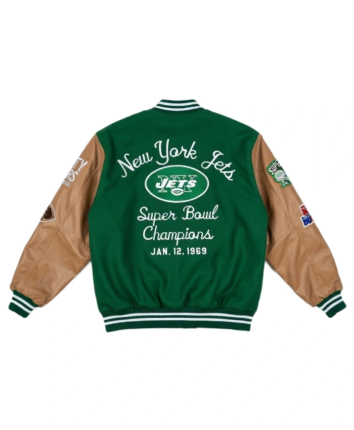 Super Bowl 1969 New York Jets Vs Baltimore Colts Varsity Jacket