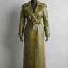 Super Bowl 2026 Beyonce Textured Green Trench Coat