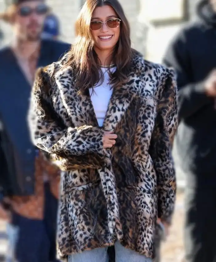 Super Bowl LVIII Hailey Bieber Coat