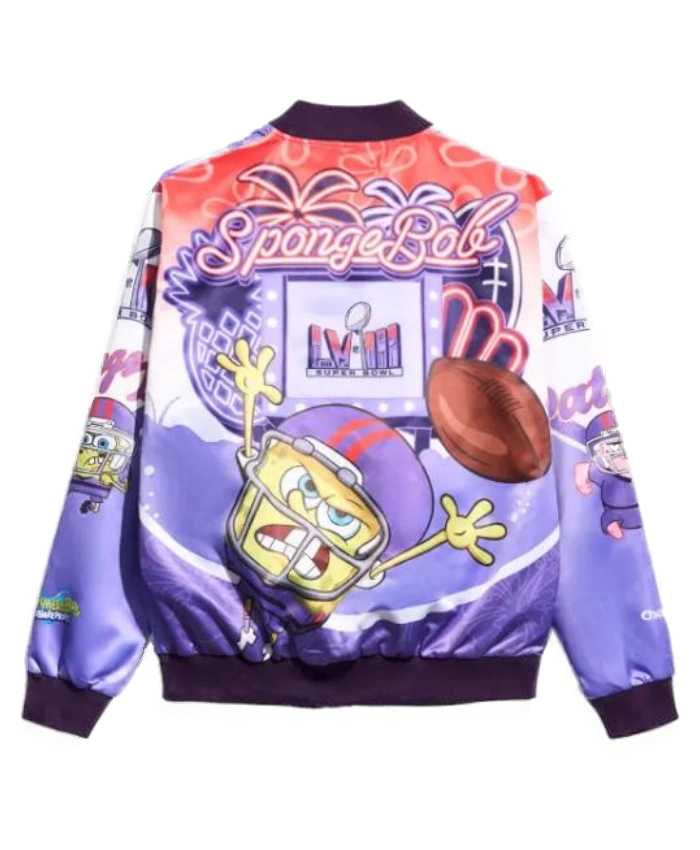 Super Bowl LVIII X SpongeBob Varsity Jacket
