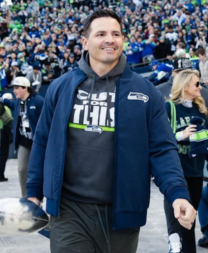 Mike Macdonald Seahawks Super Bowl LX Parade Bomber Jacket