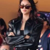 Super Bowl LX 2026 Eiza Gonzalez Black Leather Jacket