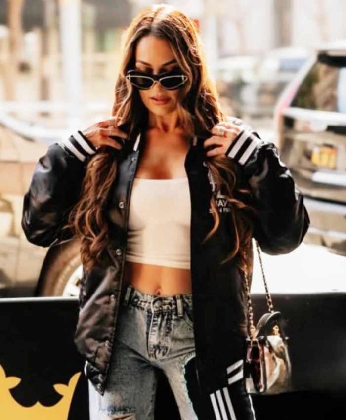 Super Bowl LX 2026 Nikki Bella Starter Varsity Jacket For Women