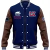 Super Bowl LX 2026 San Fransisco Bay Area Roots Blue And Brown Letterman Jacket