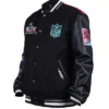 Super Bowl LX 2026 Varsity Jacket In Black Color