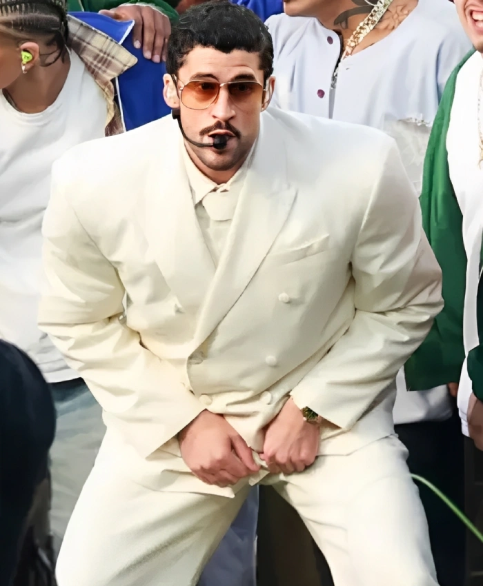 Super Bowl LX Bad Bunny Off White Blazer 1
