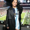 Super Bowl LX Becky G Leather Coat