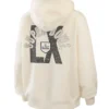 Super Bowl LX Erin Andrews Full Zup Beige Hooded Jacket