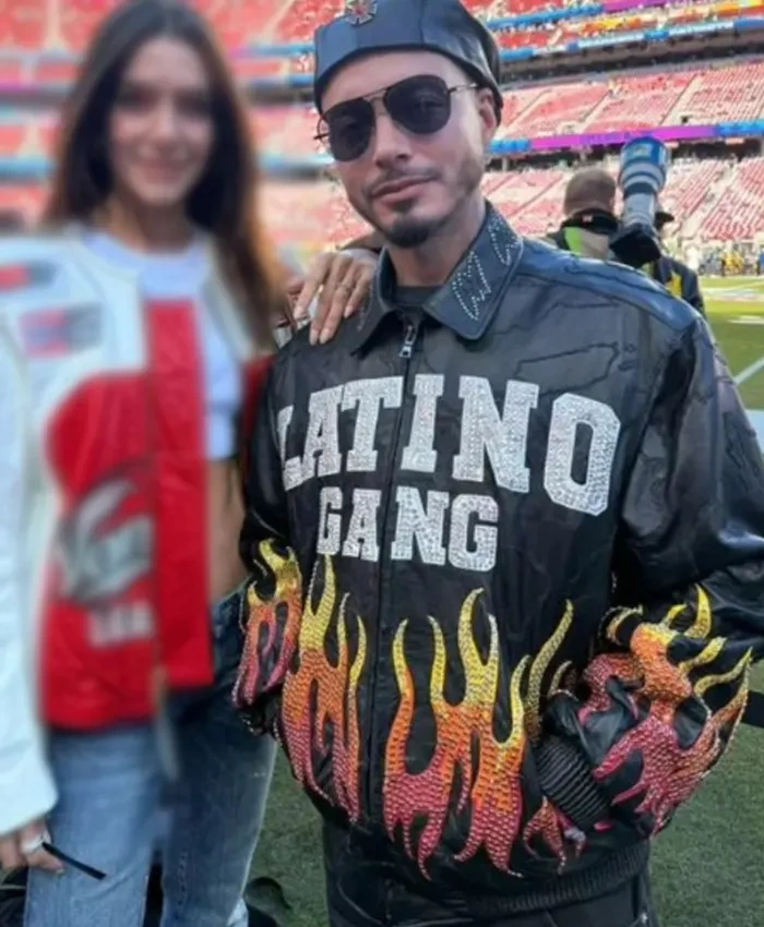 Super Bowl LX J Balvin Leather Jacket