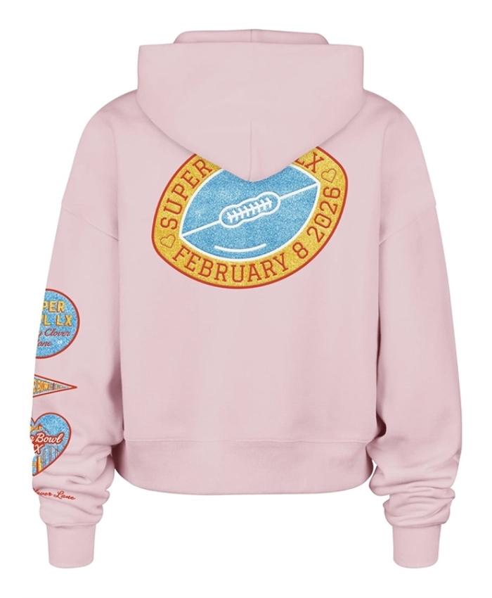 Super Bowl LX Stoney Clover Lane Pink Hoodie