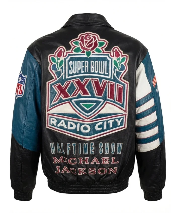 Super Bowl XXVII Pre Show Press Conference Michael Jackson Custom Jacket
