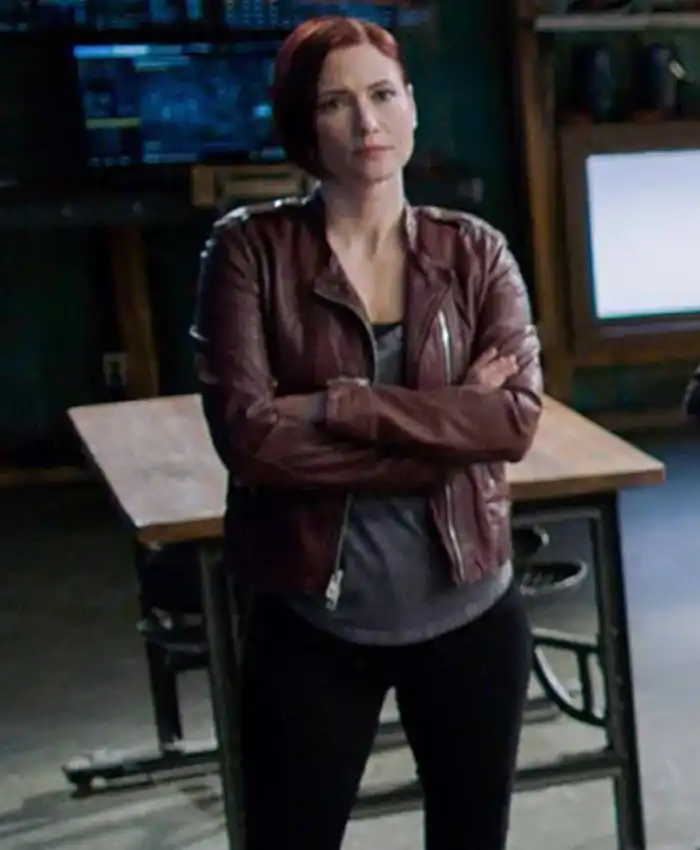 Supergirl Alex Danvers Leather Black Jacket 1
