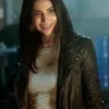 Supergirl Maggie Sawyer Biker Black Leather Jacket
