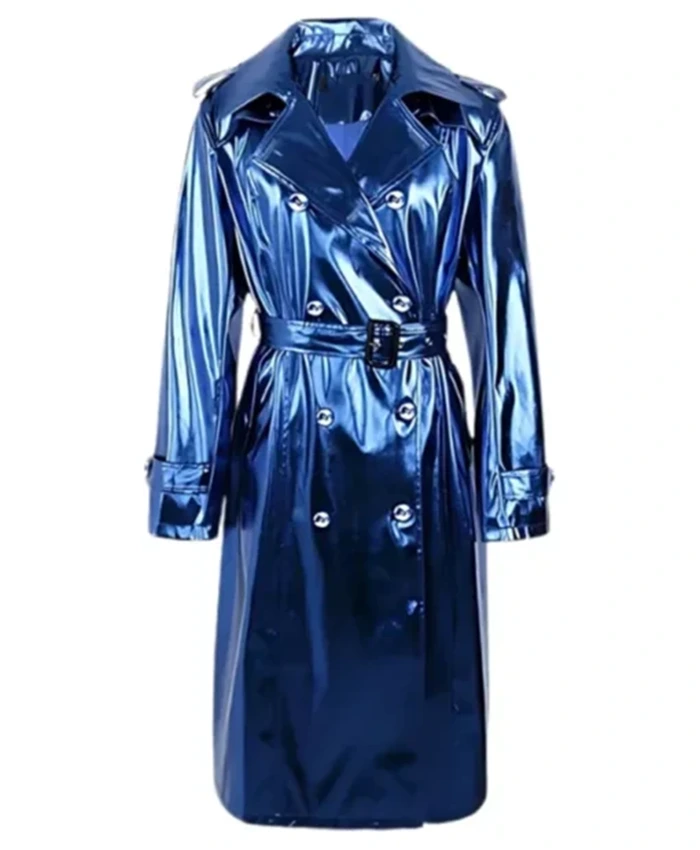 Superman 2025 Eve Teschmacher Electric Blue Trench Coat