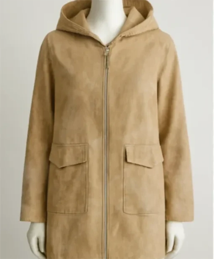 Superman 2025 Supergirl Brown Hooded Coat
