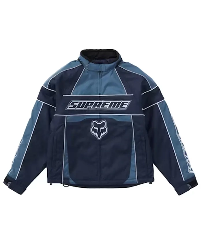 Supreme Fox Blue Racing Zip Up Jacket