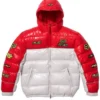 Supreme Fox Racing Shiny Down Puffer Red Jacket
