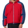 Supreme Fur Reversible Hooded Track Red Jacket Mens