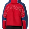 Supreme Fur Reversible Hooded Track Red Jacket Women