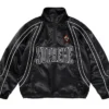 Supreme Satin Trim 29 International Black Quarter Zip Pullover Jacket