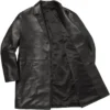 Supreme X Schott Black Leather Overcoat