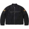Supreme X Vanson Zip Up Leathers Cordura Black Cotton Jacket