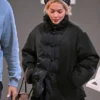 Sushi Park 2026 Rita Ora Black Puffer Jacket With Toggle Button